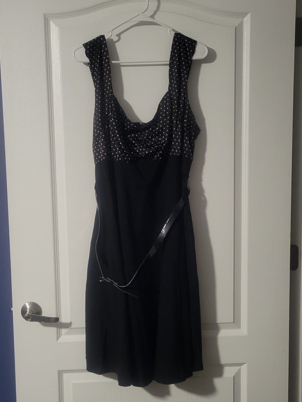 Torrid Black Polka Dot Retro Midi Dress